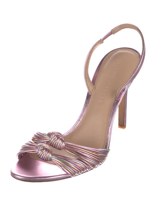 Veronica Beard Leather Slingback Sandals