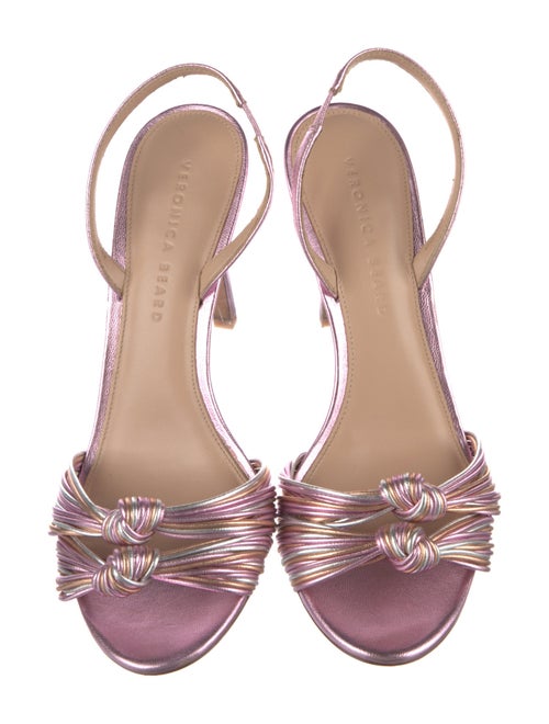 Veronica Beard Leather Slingback Sandals