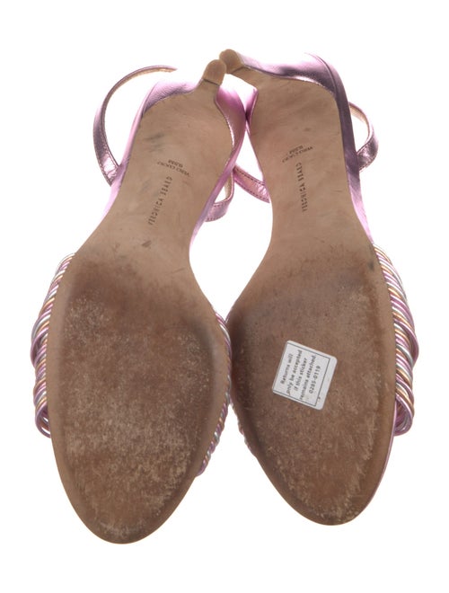 Veronica Beard Leather Slingback Sandals