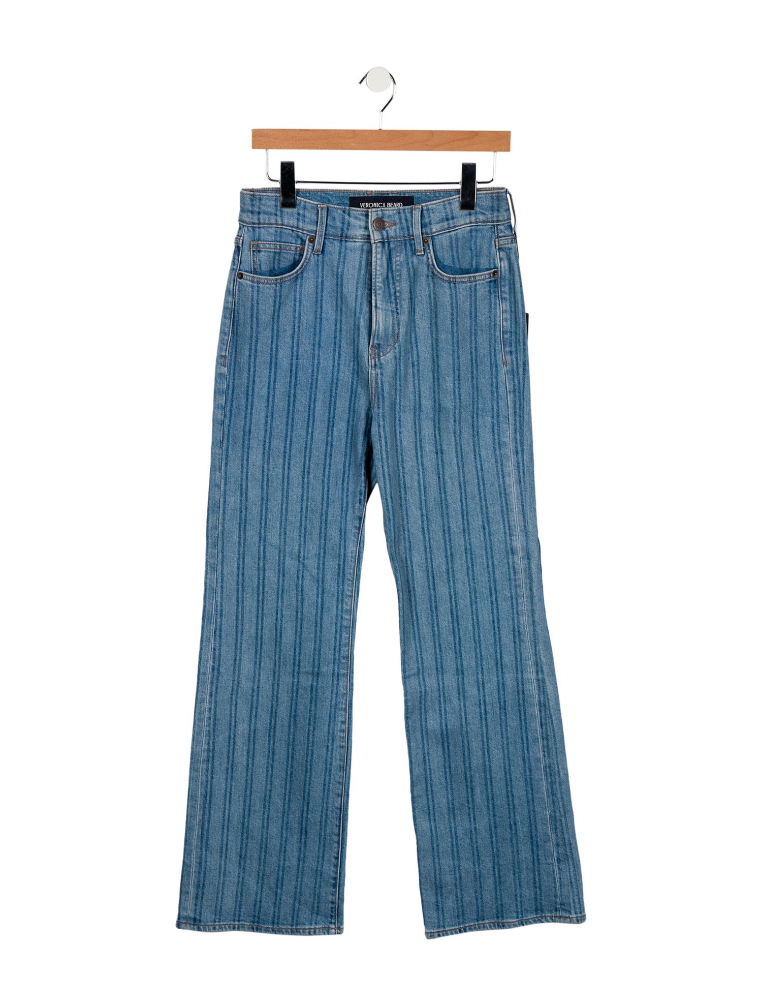 Veronica Beard High-Rise Wide Leg Jeans