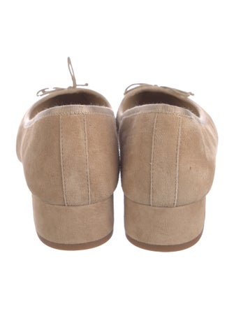 Veronica Beard Suede Bow Accents Ballet Flats