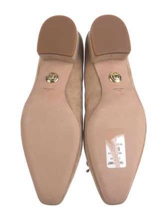 Veronica Beard Suede Bow Accents Ballet Flats
