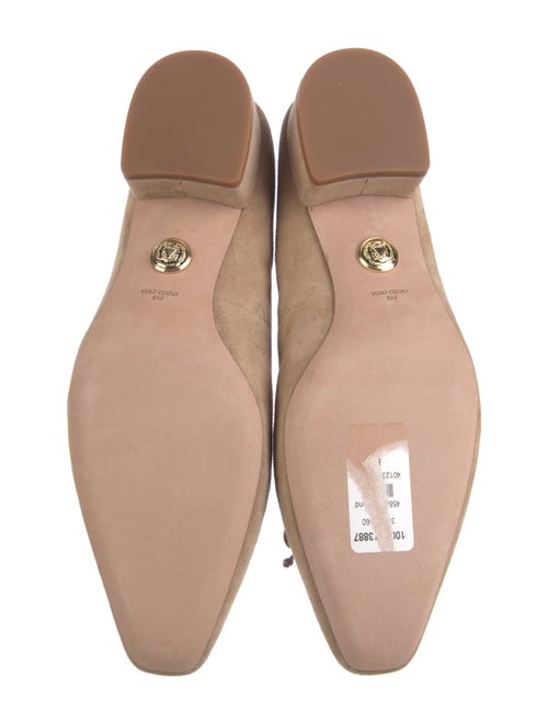 Veronica Beard Suede Bow Accents Ballet Flats