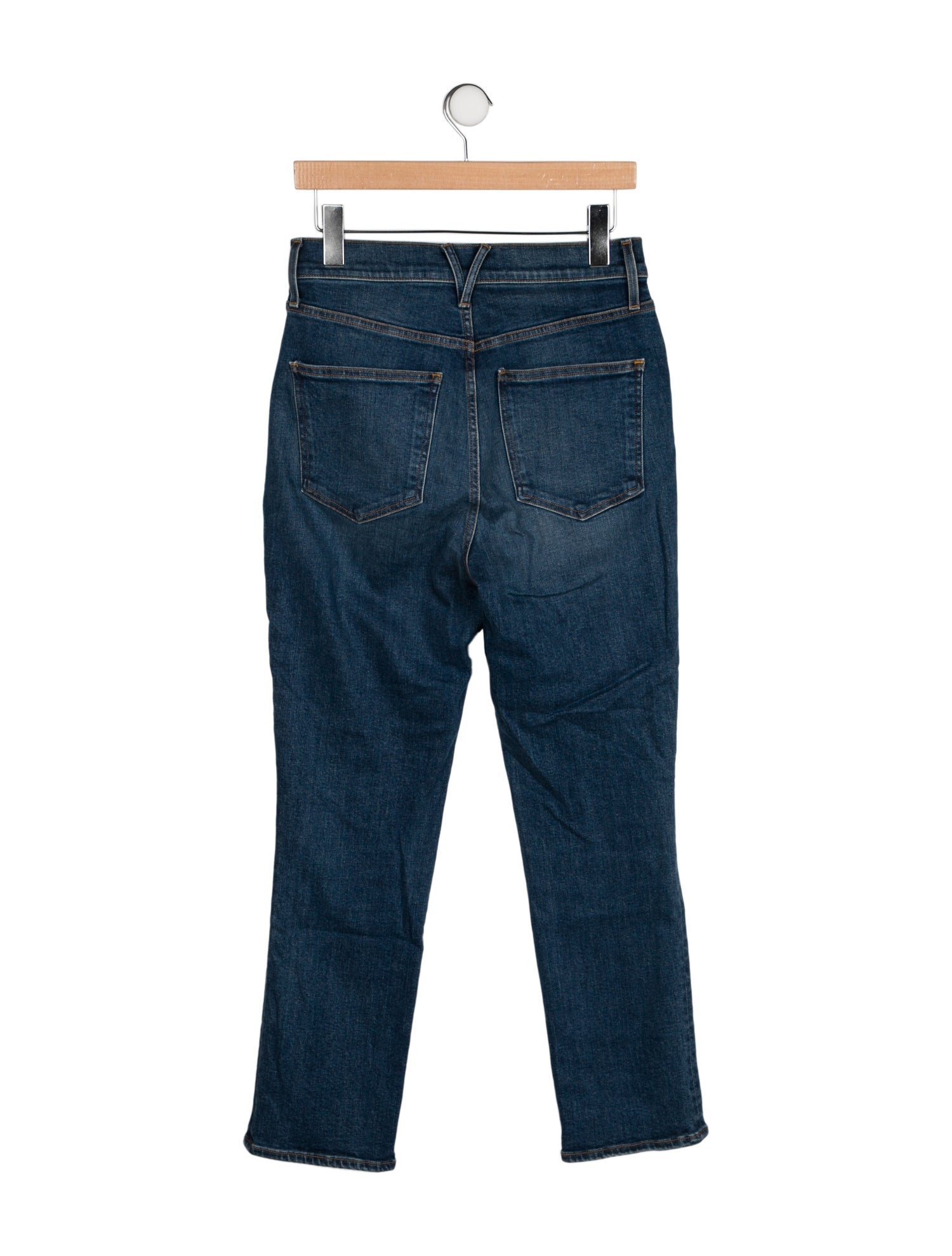 Veronica Beard High-Rise Straight Leg Jeans