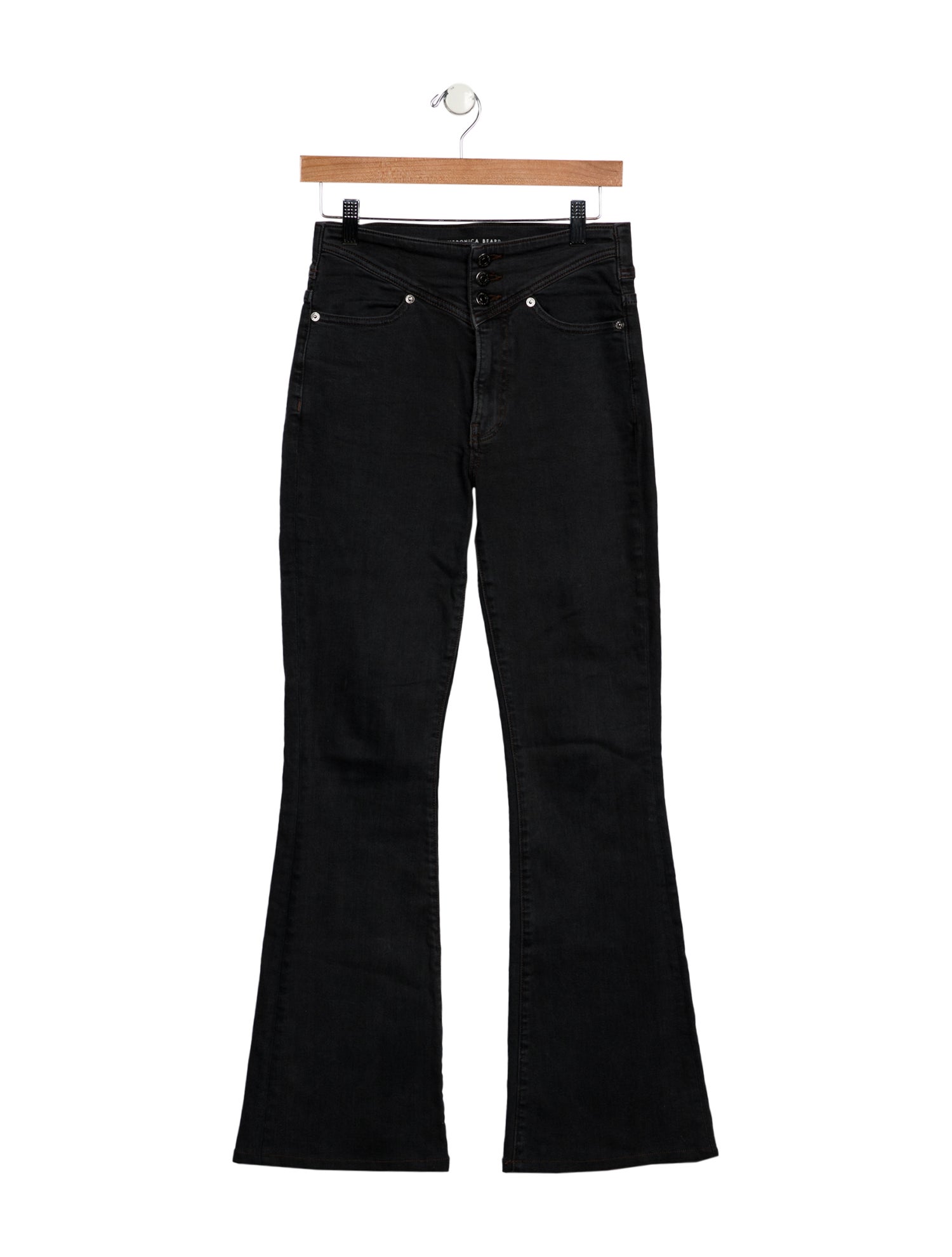Veronica Beard Mid-Rise Wide Leg Jeans