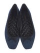 Veronica Beard Denim Bow Accents Ballet Flats