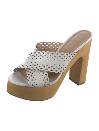 Veronica Beard Suede Scalloped Accent Slides