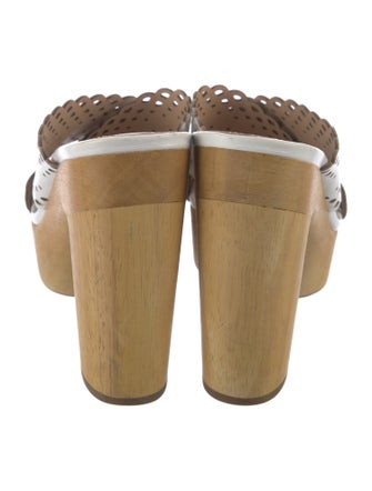 Veronica Beard Suede Scalloped Accent Slides