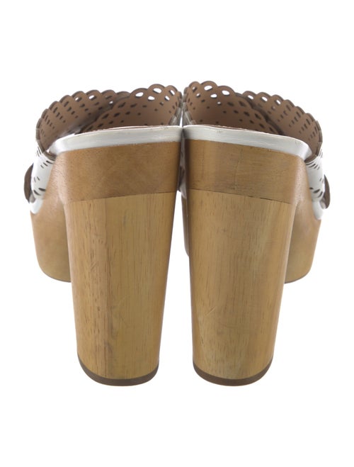 Veronica Beard Suede Scalloped Accent Slides