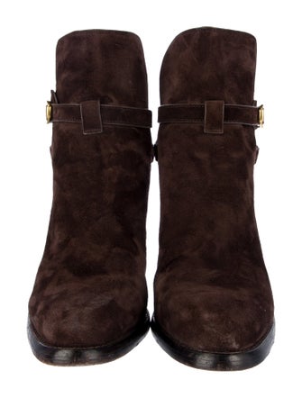 Veronica Beard Suede Moto Boots