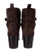 Veronica Beard Suede Moto Boots