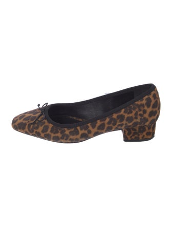 Veronica Beard Suede Animal Print Pumps