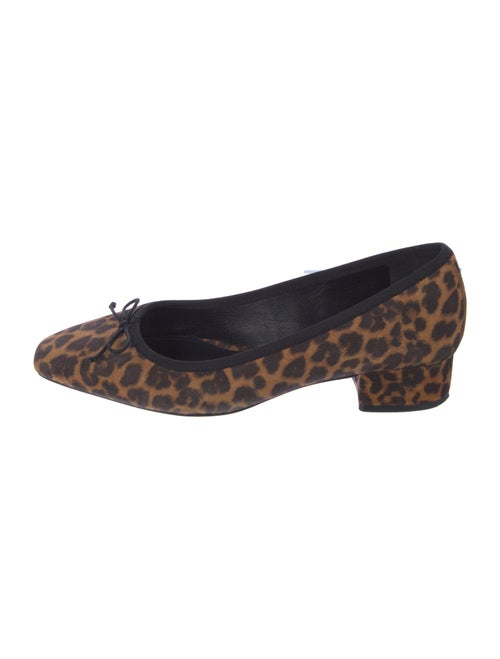 Veronica Beard Suede Animal Print Pumps