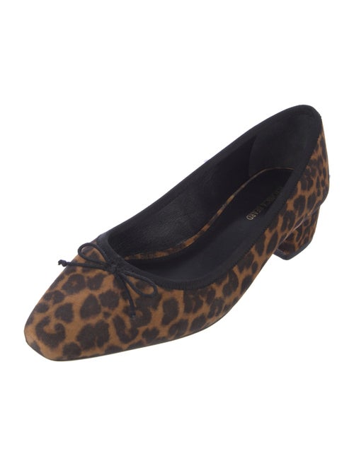 Veronica Beard Suede Animal Print Pumps