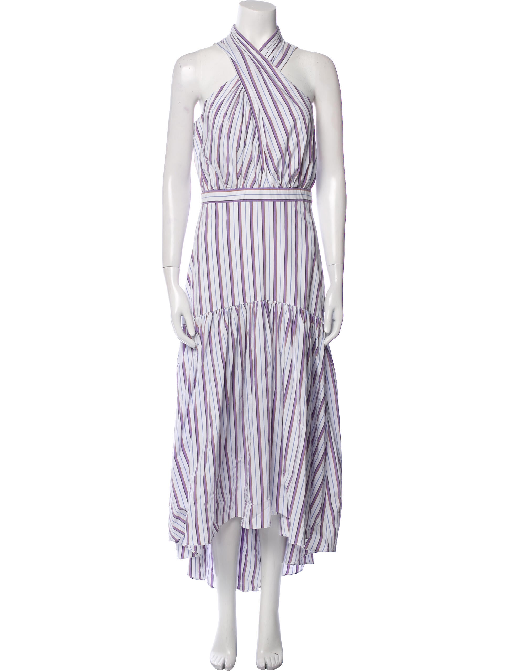 Veronica Beard Striped Long Dress