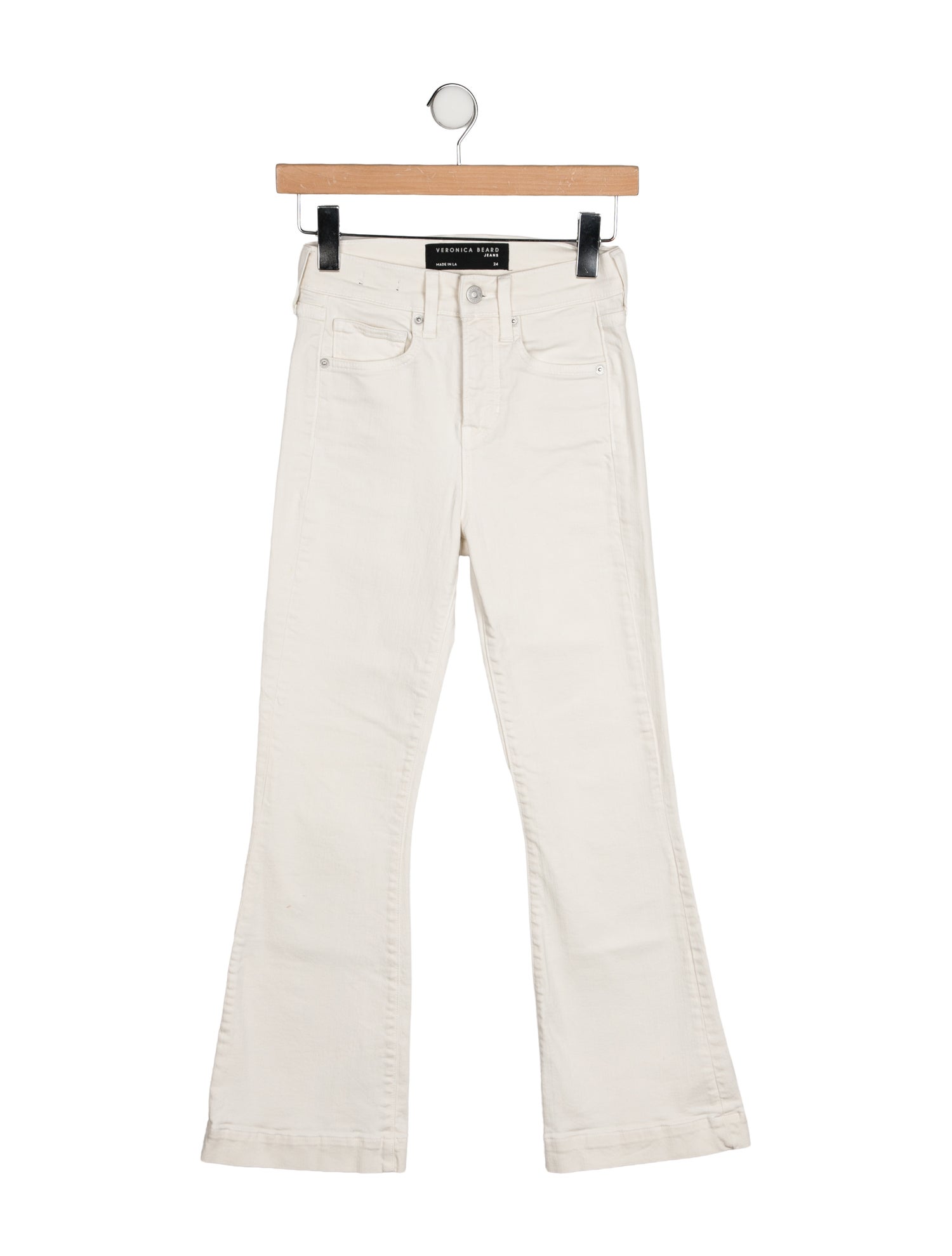 Veronica Beard High-Rise Wide Leg Jeans