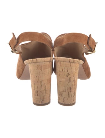 Veronica Beard Suede Slingback Sandals