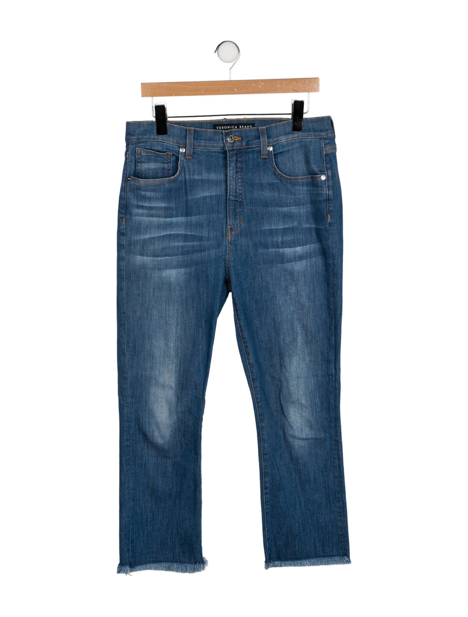 Veronica Beard High-Rise Straight Leg Jeans