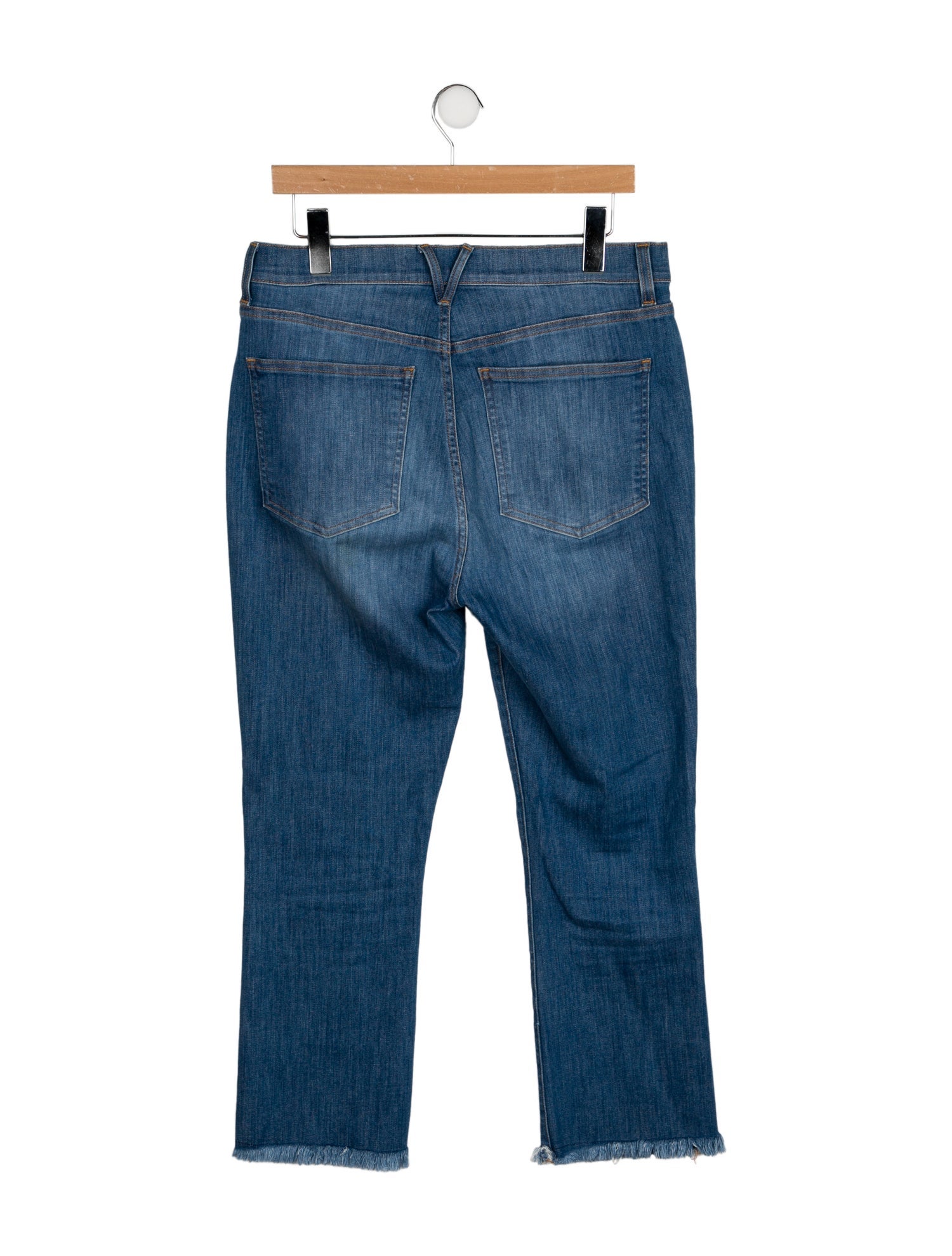 Veronica Beard High-Rise Straight Leg Jeans