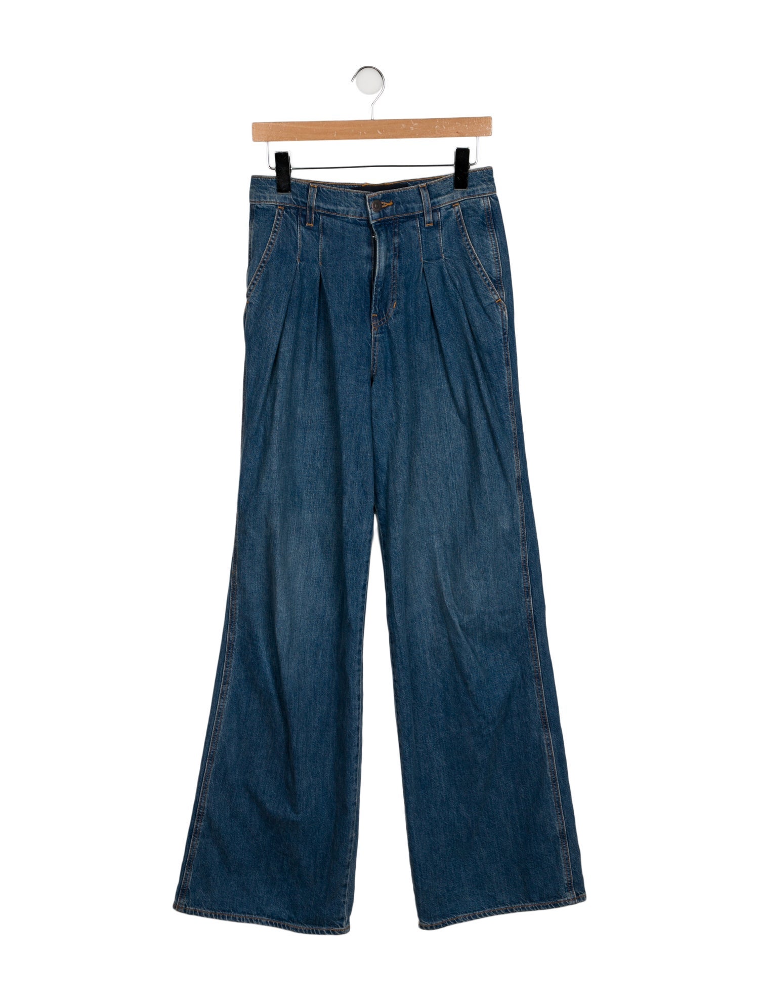 Veronica Beard High-Rise Wide Leg Jeans