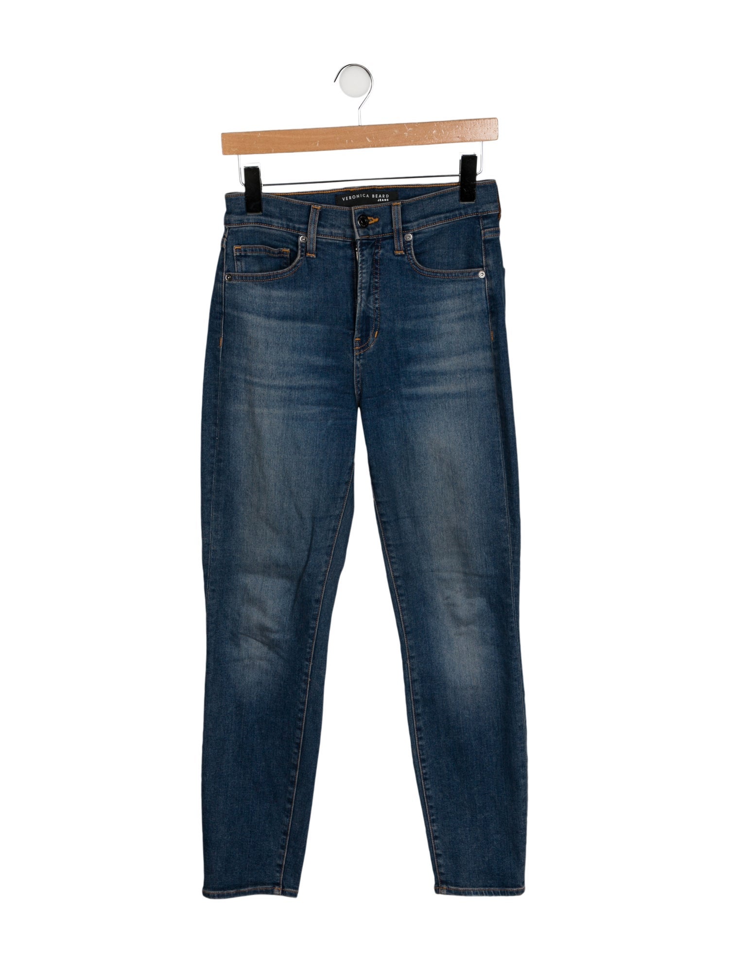 Veronica Beard High-Rise Skinny Leg Jeans