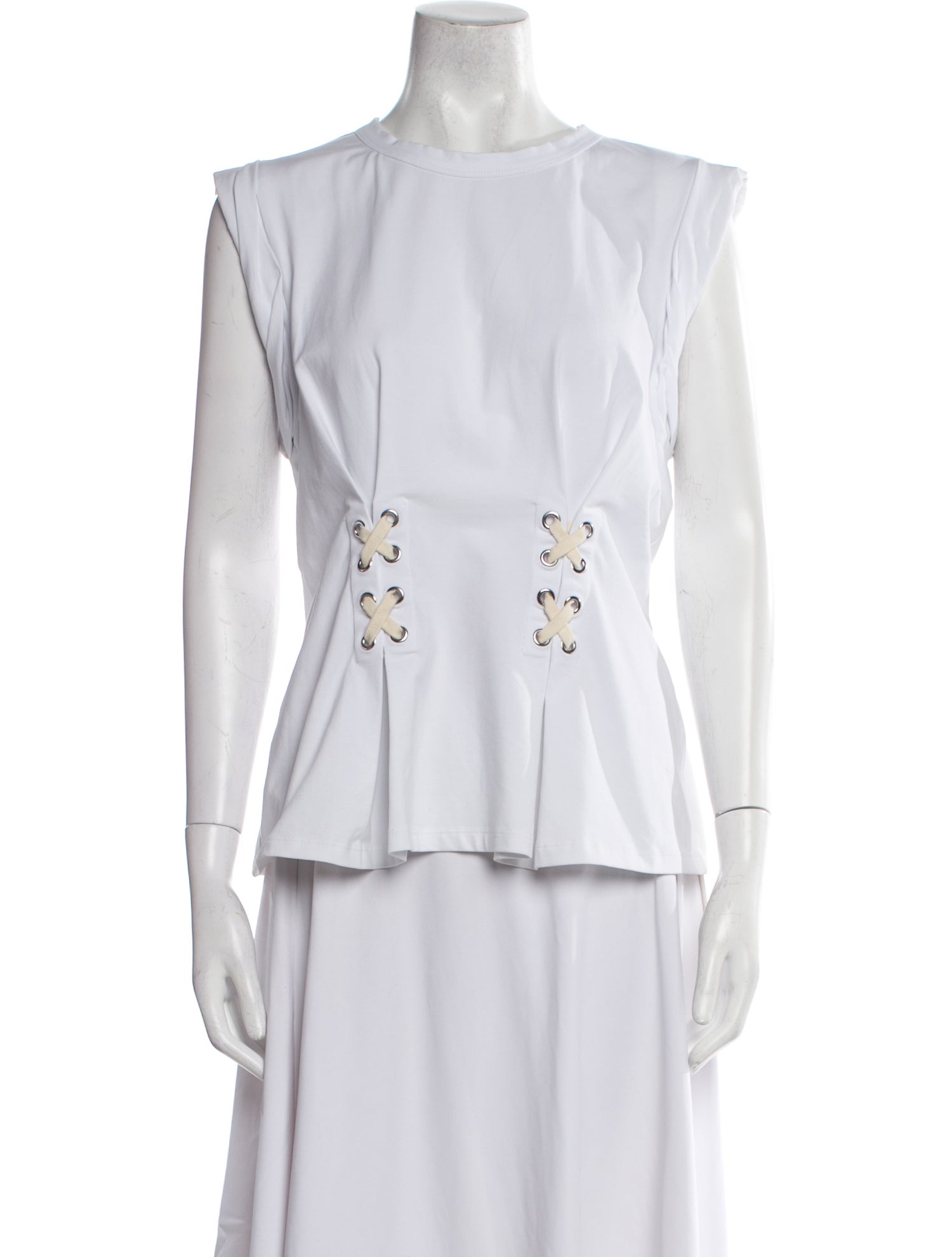 Veronica Beard Bateau Neckline Sleeveless Blouse w/ Tags