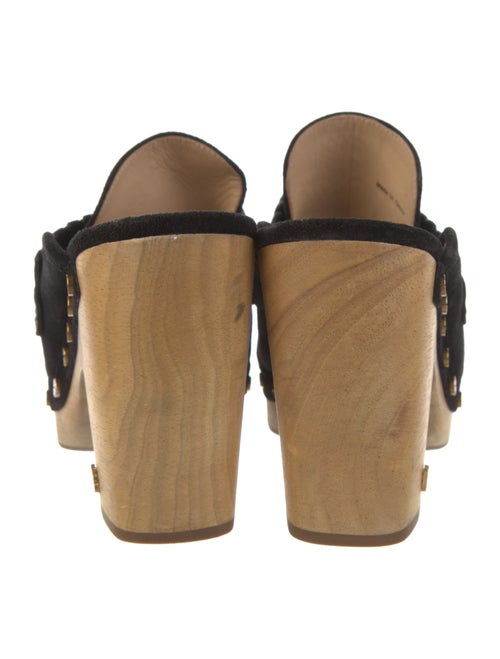 Veronica Beard Suede Studded Accents Mules