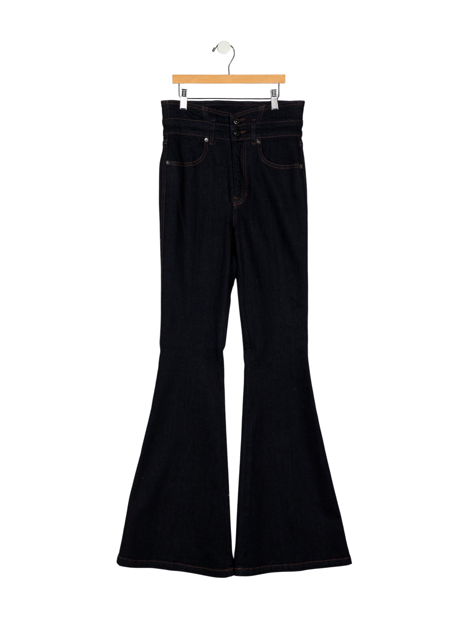Veronica Beard High-Rise Wide Leg Jeans