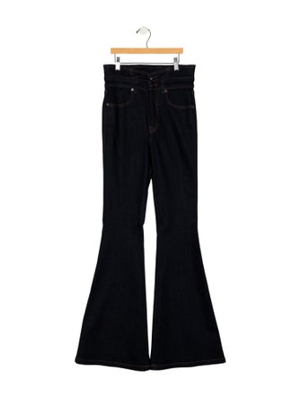 Veronica Beard High-Rise Wide Leg Jeans