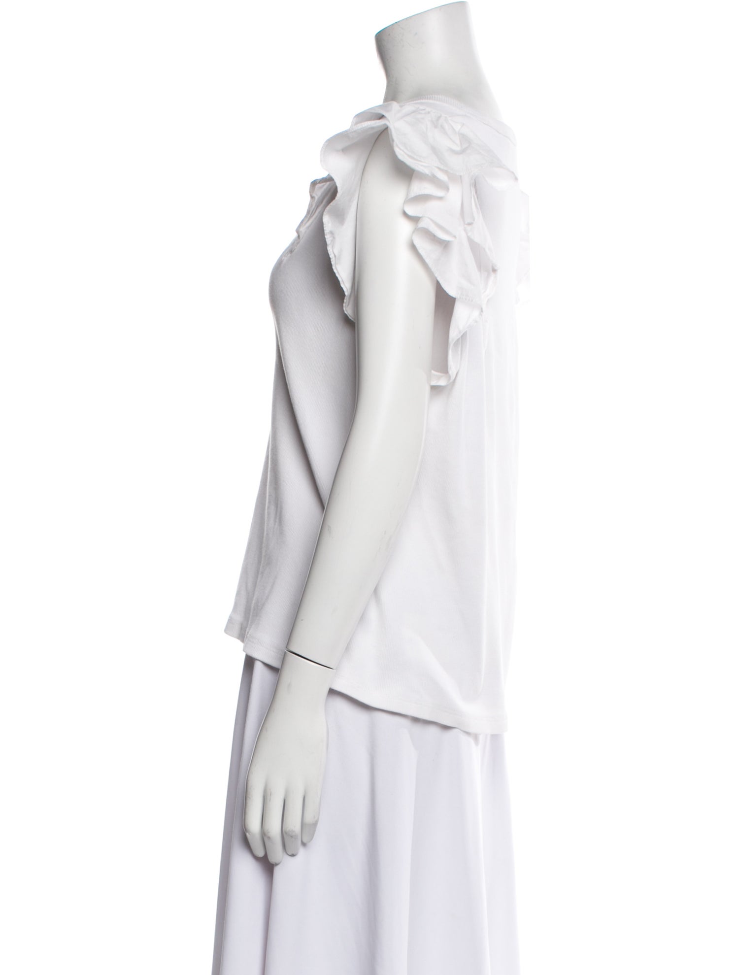 Veronica Beard V-Neck Short Sleeve Top