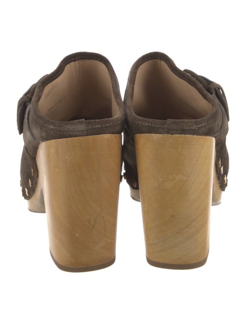 Veronica Beard Suede Studded Accents Mules