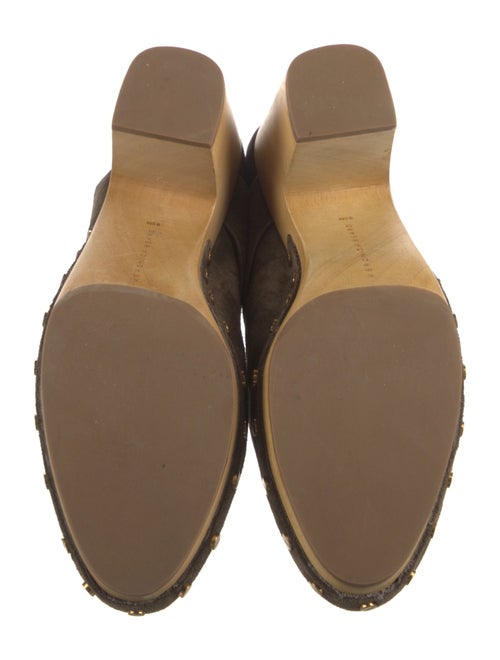 Veronica Beard Suede Studded Accents Mules