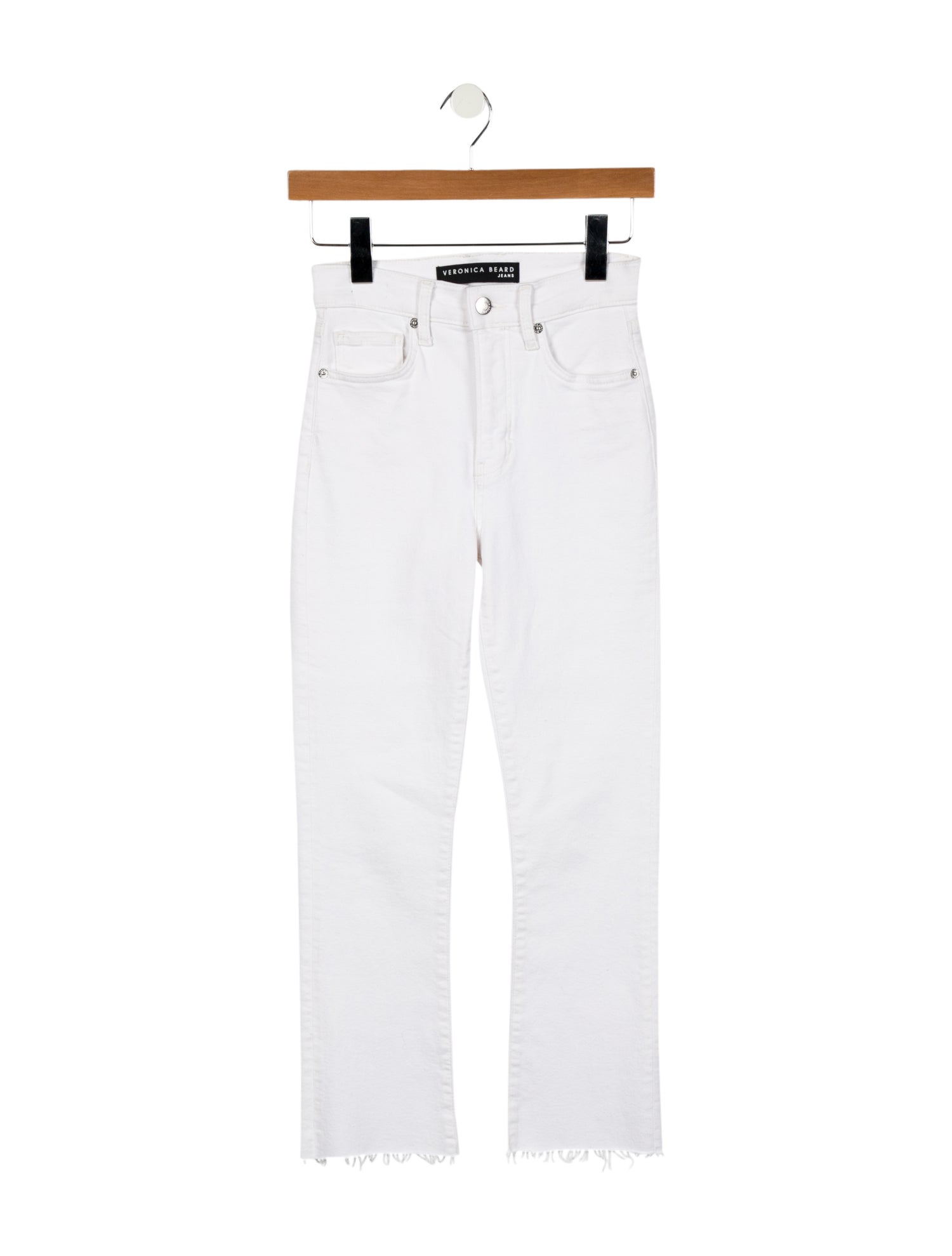 Veronica Beard Mid-Rise Straight Leg Jeans