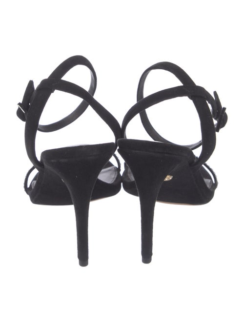Veronica Beard Suede Crystal Embellishments Sandals