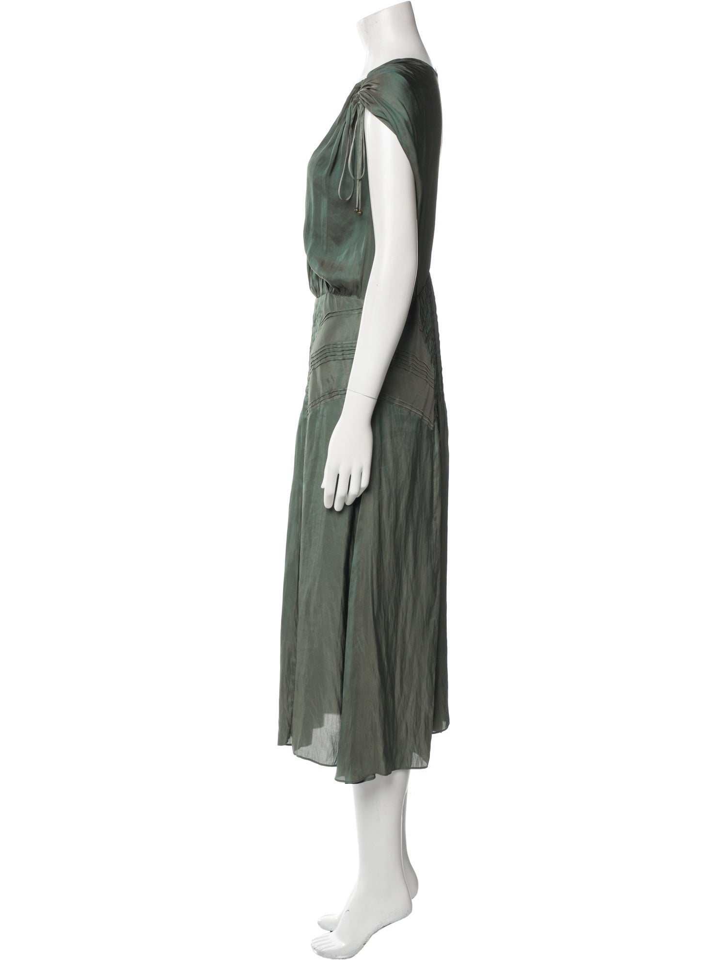 Veronica Beard V-Neck Midi Length Dress
