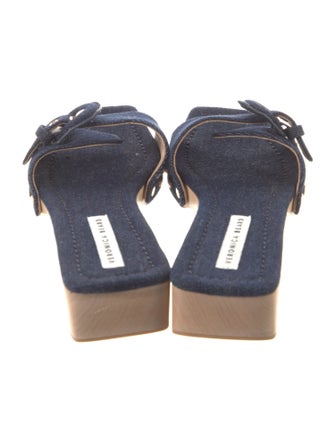 Veronica Beard Denim Slides
