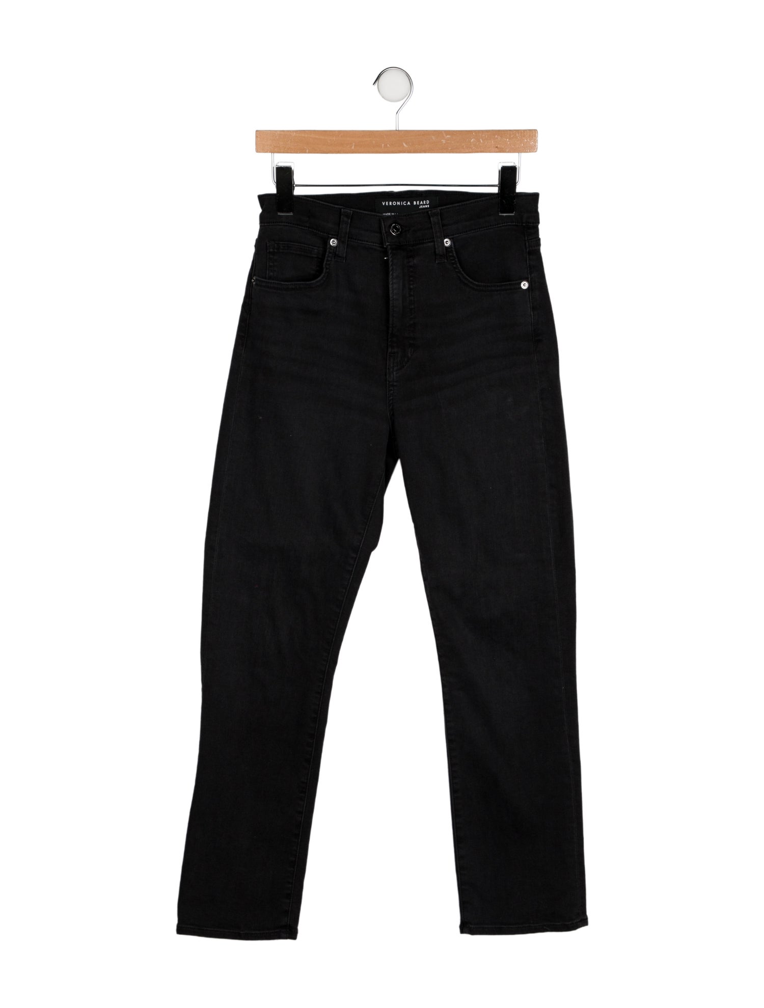 Veronica Beard High-Rise Straight Leg Jeans