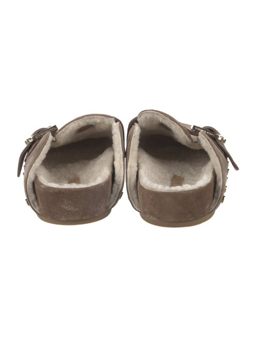 Veronica Beard Suede Studded Accents Mules