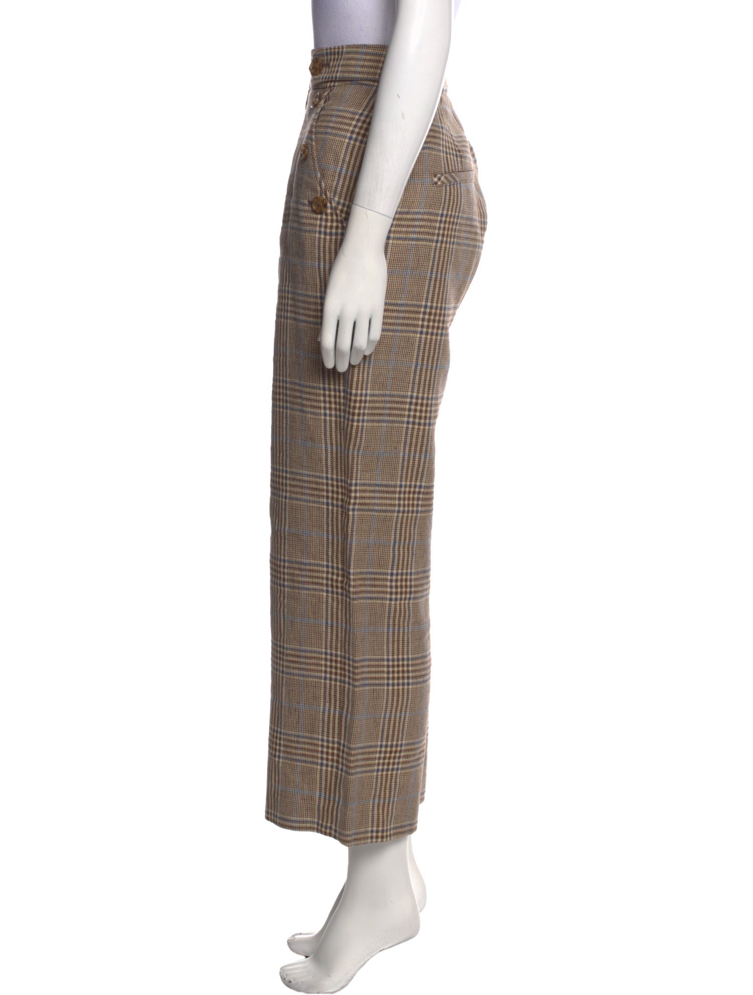Veronica Beard Linen Wide Leg Pants