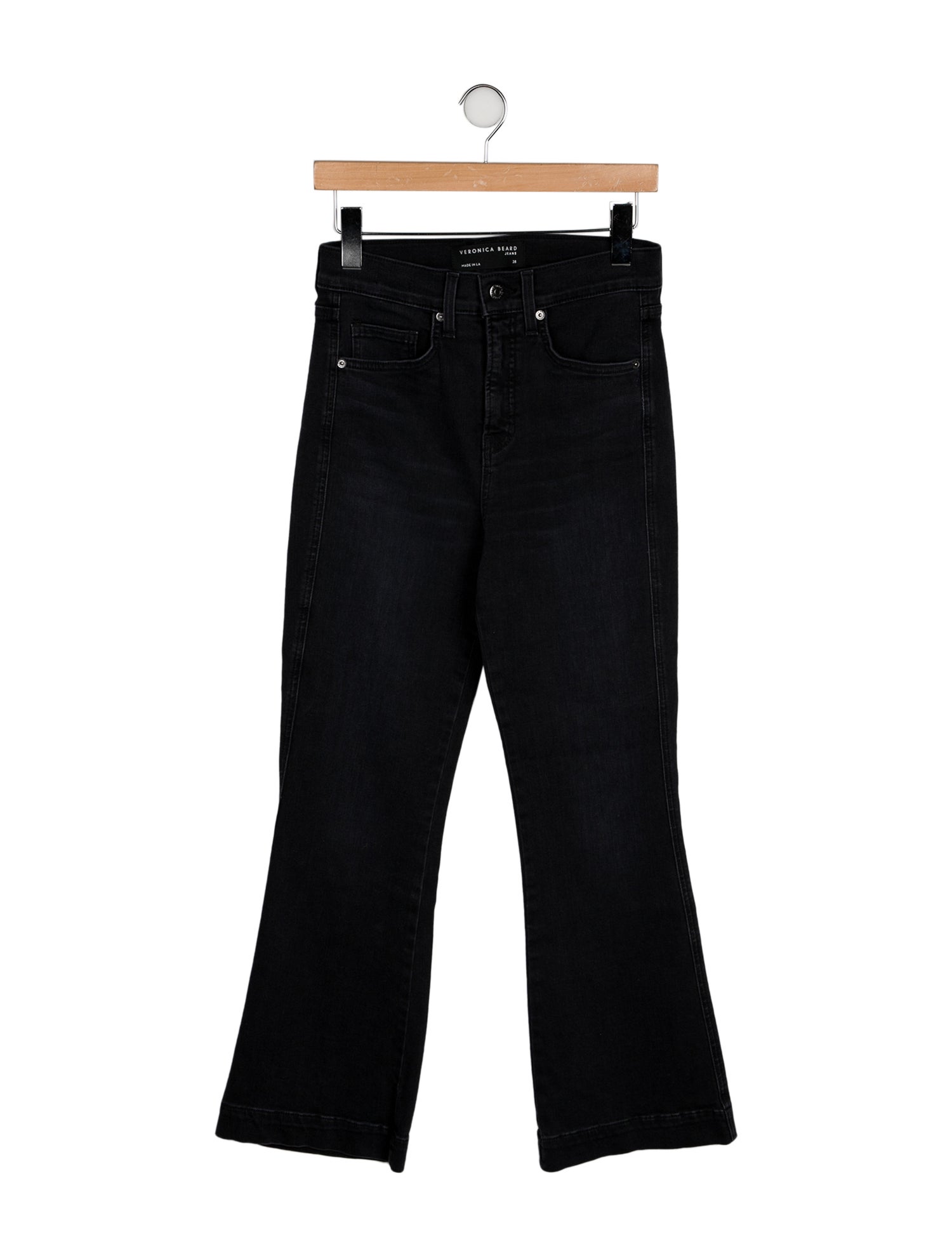 Veronica Beard High-Rise Wide Leg Jeans