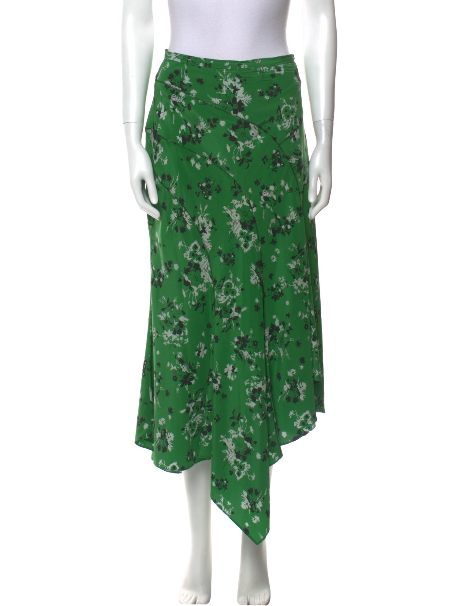 Veronica Beard Silk Midi Length Skirt