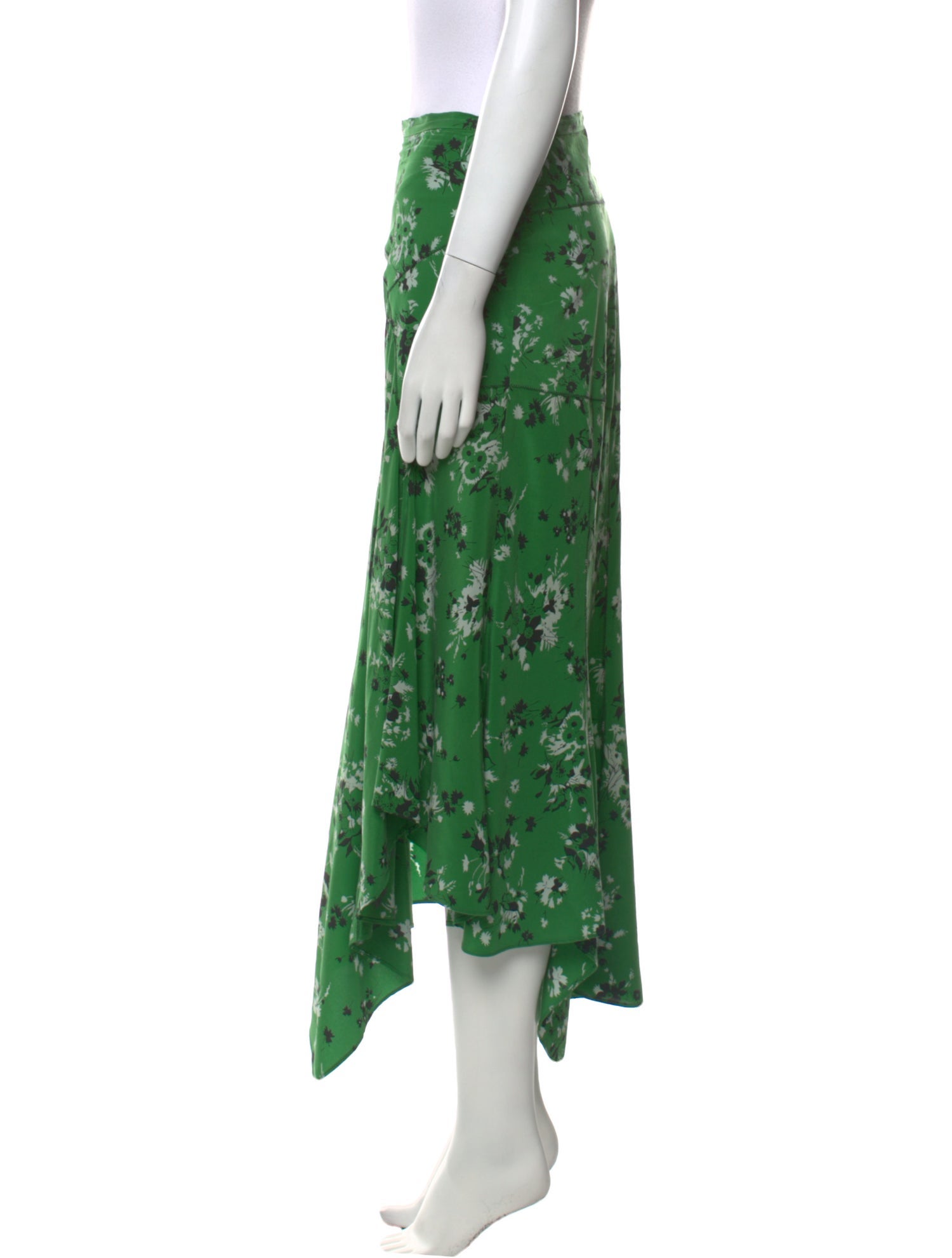 Veronica Beard Silk Midi Length Skirt