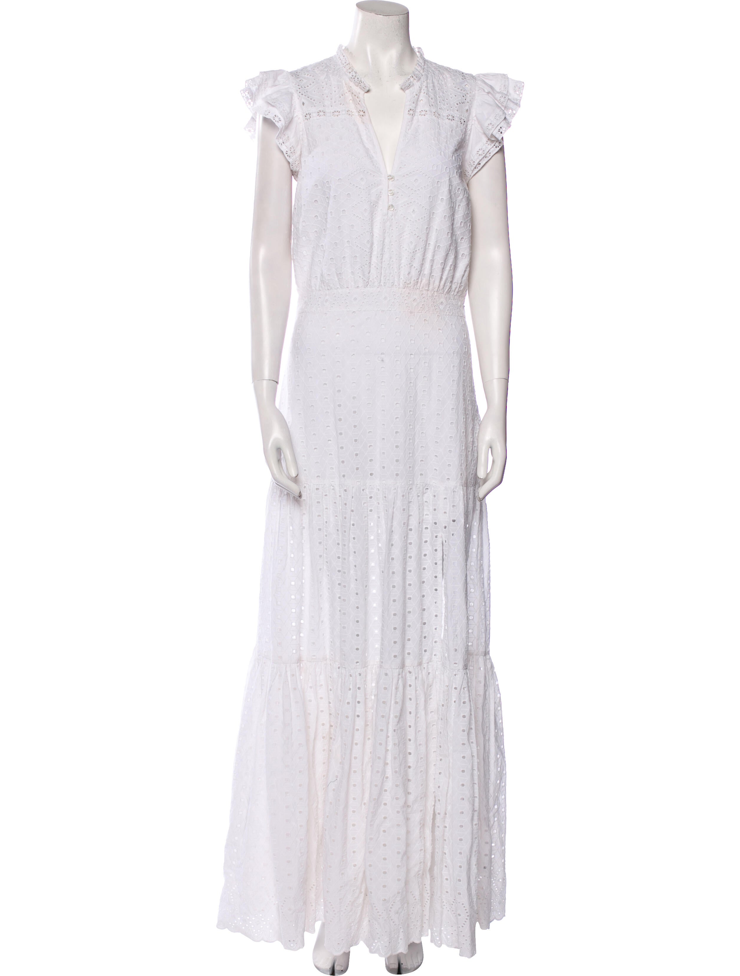 Veronica Beard V-Neck Long Dress