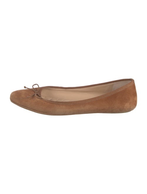 Veronica Beard Suede Bow Accents Ballet Flats