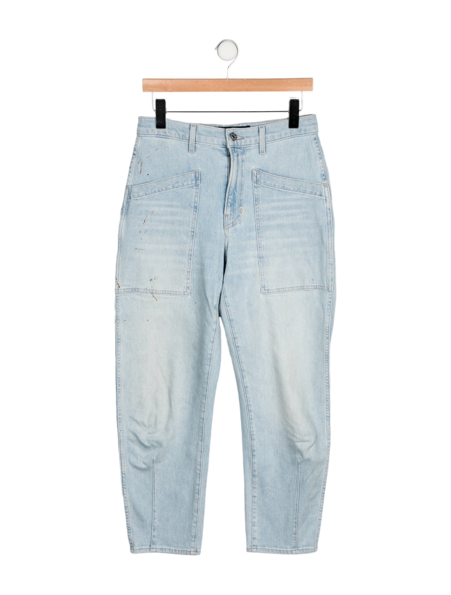 Veronica Beard High-Rise Straight Leg Jeans