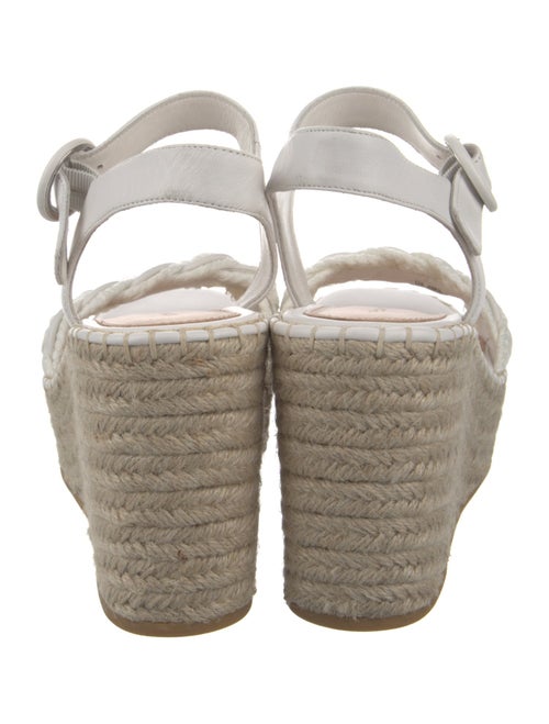 Veronica Beard Leather Floral Print Espadrilles