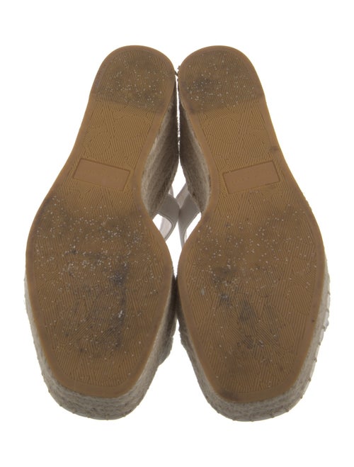 Veronica Beard Leather Floral Print Espadrilles