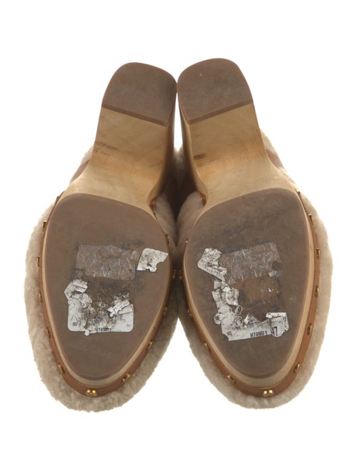 Veronica Beard Shearling Studded Accents Mules