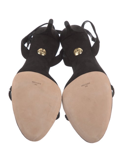 Veronica Beard Suede Printed Sandals