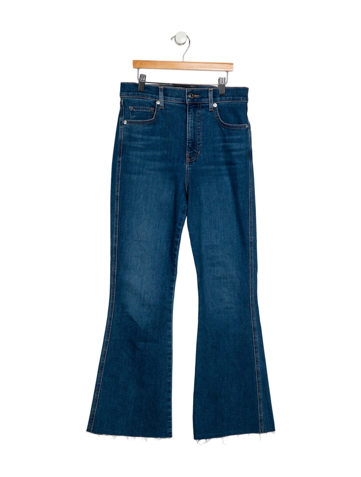 Veronica Beard High-Rise Wide Leg Jeans